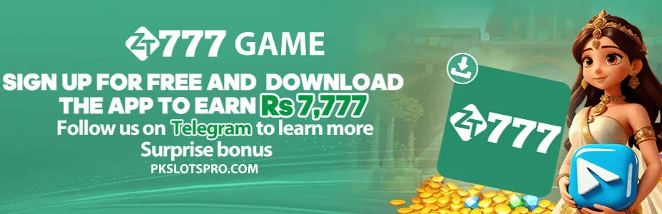 ZT777 Game banner showing maximum bonus on singup