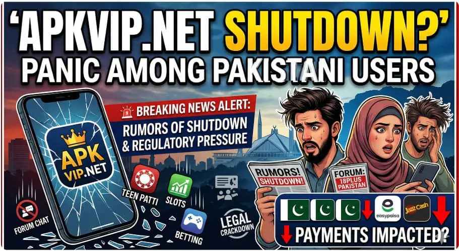 APKVIP.Net Faces Shutdown Rumors Amid Rising Scrutiny in Pakistan