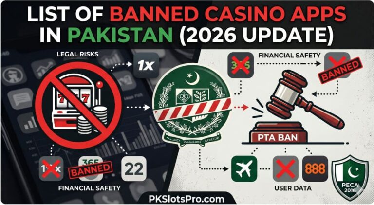 List of Casino Apps Banned or Restricted in Pakistan (2026 Update)