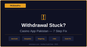 Casino App Withdrawal Stuck in Pakistan 7-Step Fix (2026)