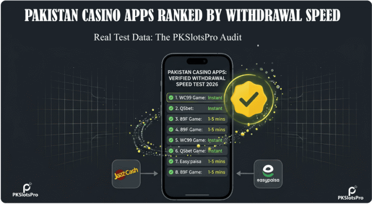 PAKISTAN CASINO APPS RANKED BY WITHDRAWAL SPEED