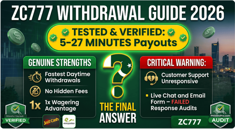 Infographic Featuring ZC777 WITHDRAWAL GUIDE 2026, with audit deatils