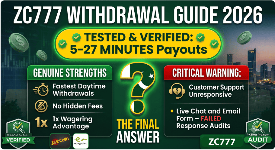 Infographic Featuring ZC777 WITHDRAWAL GUIDE 2026, with audit deatils